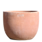 Preview: Pot moderne cylindrique rond en véritable terracotta d’Impruneta - Bulbo